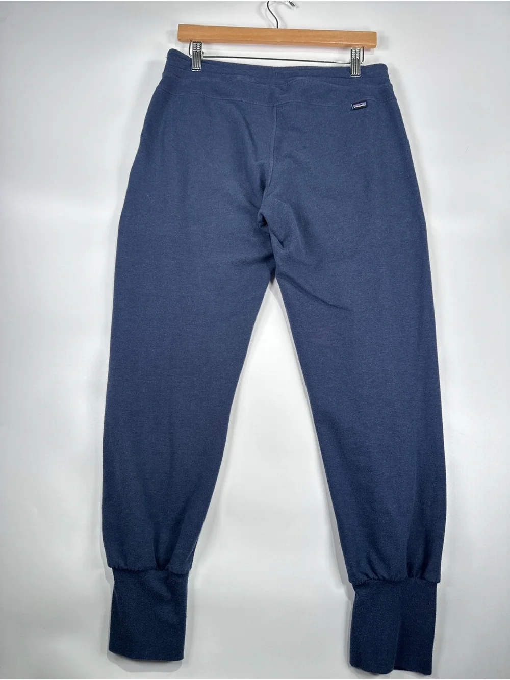 Patagonia Ahnya Joggers Patch Pocket Organic Cotton Blend Heather Navy S